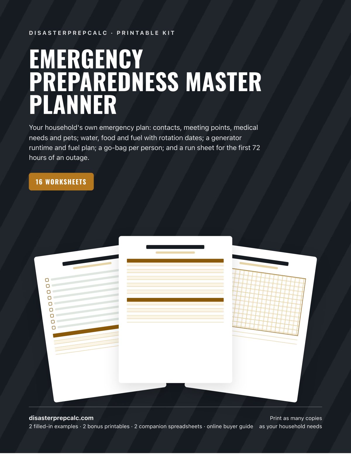 Emergency Preparedness Master Planner cover
